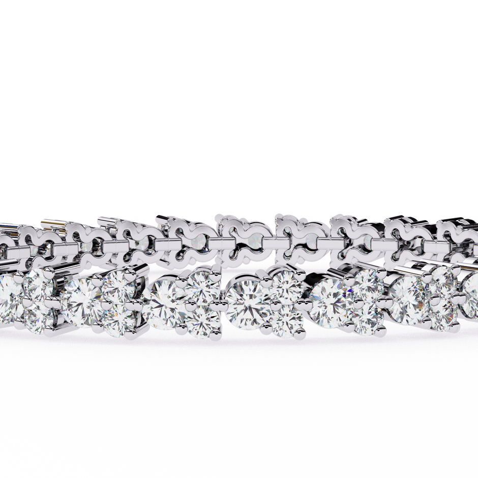 Lumière Flexible Diamond Bracelet in 10k–18k Gold