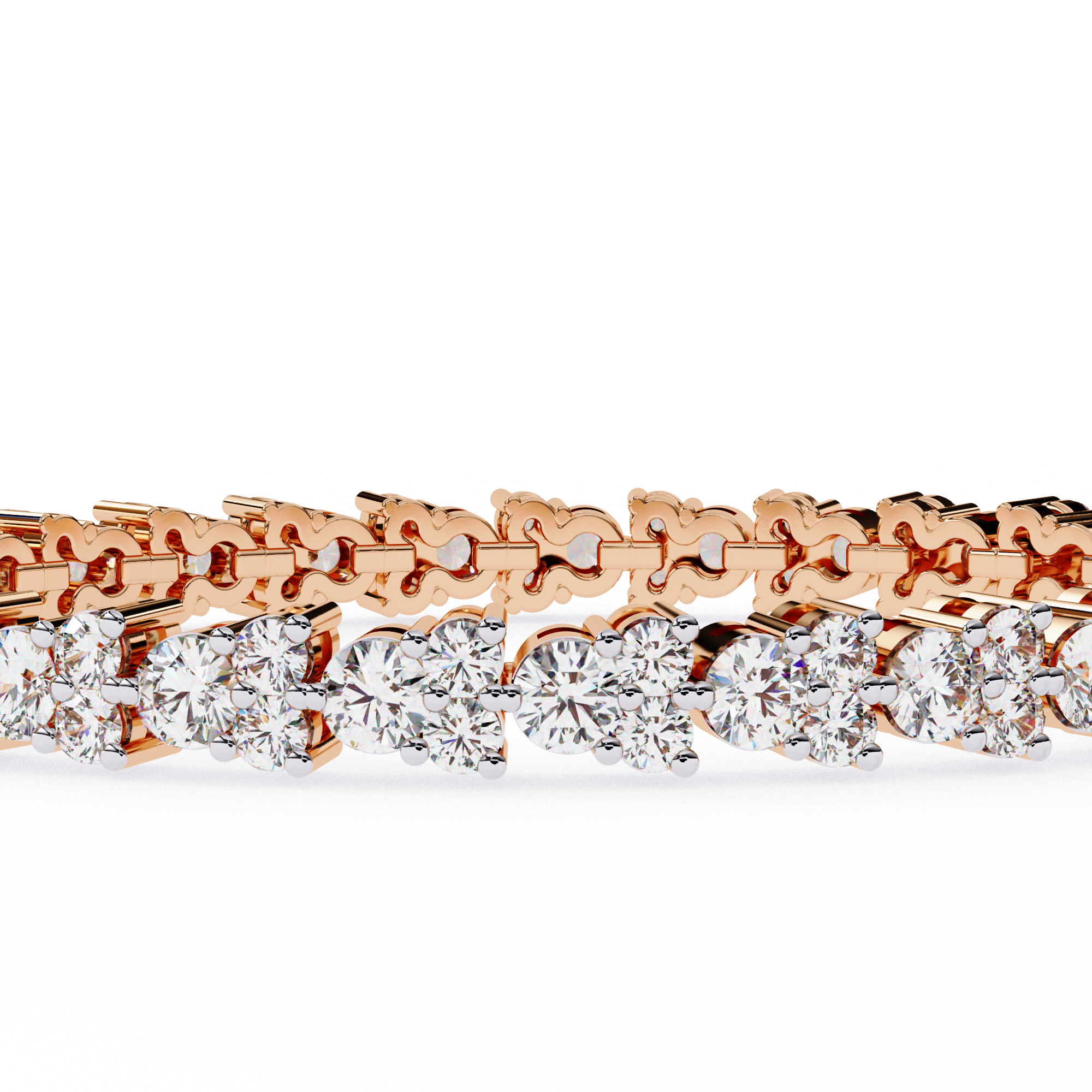 Lumière Flexible Diamond Bracelet in 10k–18k Gold
