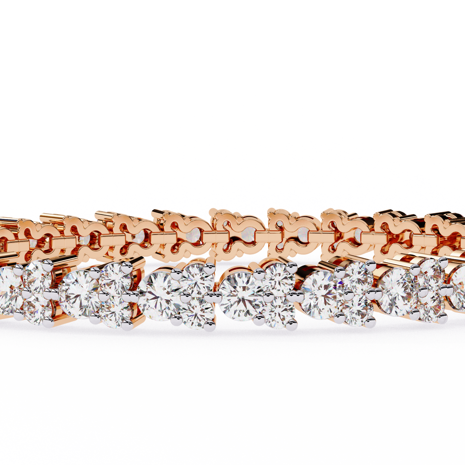 Lumière Flexible Diamond Bracelet in 10k–18k Gold