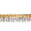 Lumière Flexible Diamond Bracelet in 10k–18k Gold