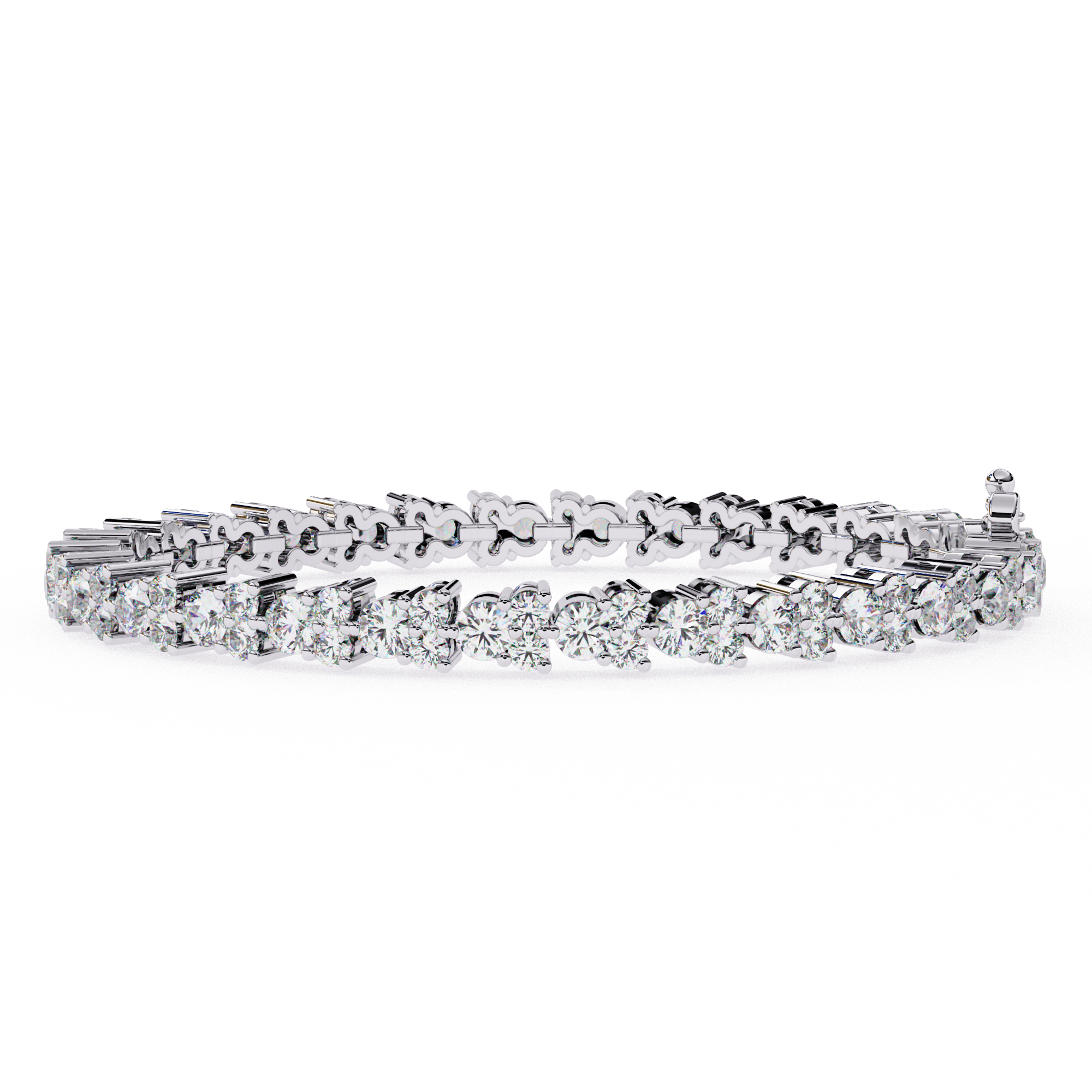 Lumière Flexible Diamond Bracelet in 10k–18k Gold