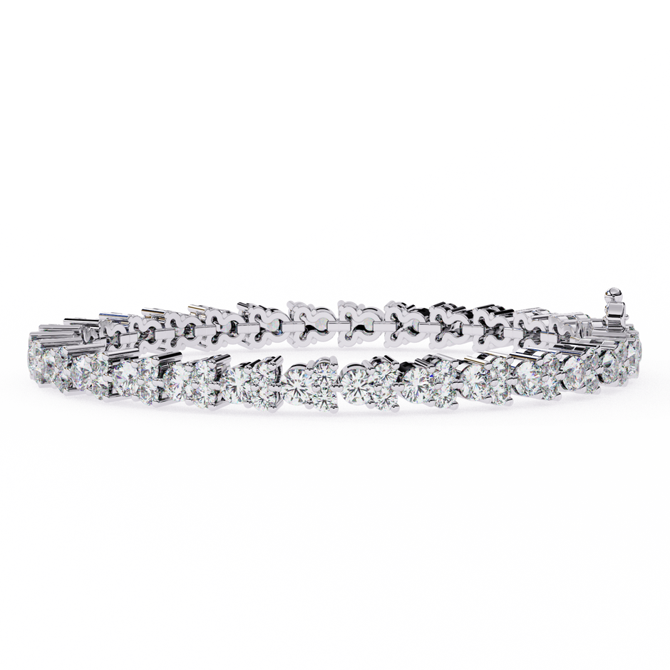 Lumière Flexible Diamond Bracelet in 10k–18k Gold