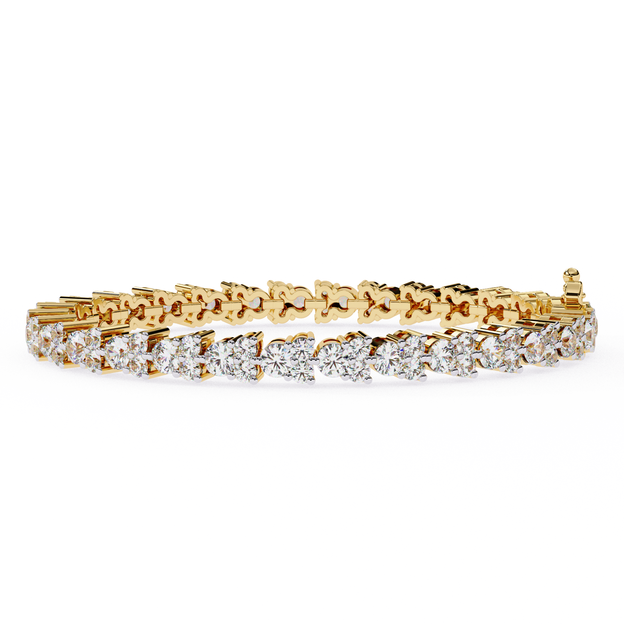 Lumière Flexible Diamond Bracelet in 10k–18k Gold