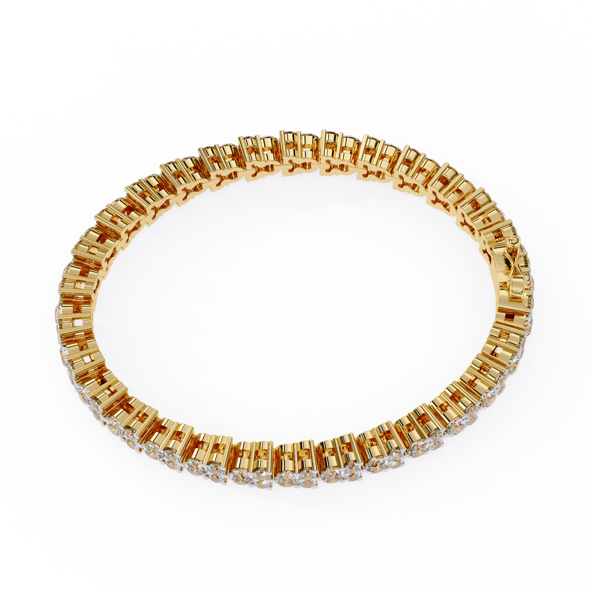 Lumière Flexible Diamond Bracelet in 10k–18k Gold