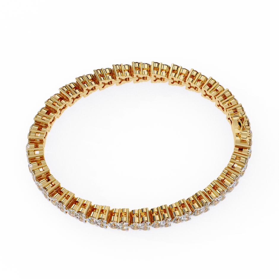 Lumière Flexible Diamond Bracelet in 10k–18k Gold