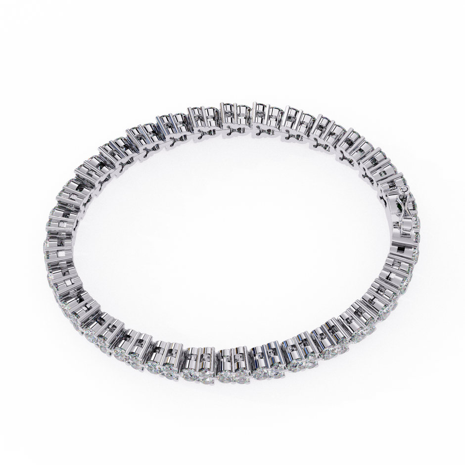 Lumière Flexible Diamond Bracelet in 10k–18k Gold