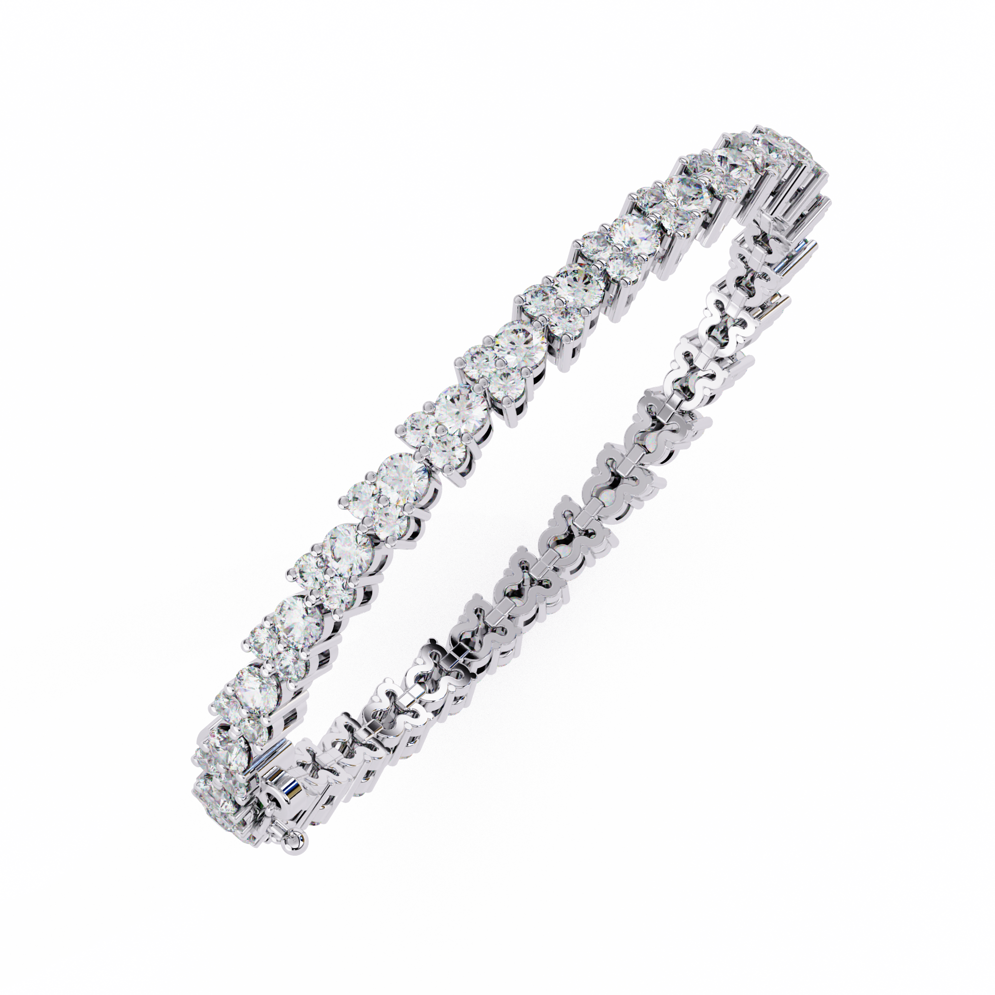 Lumière Flexible Diamond Bracelet in 10k–18k Gold