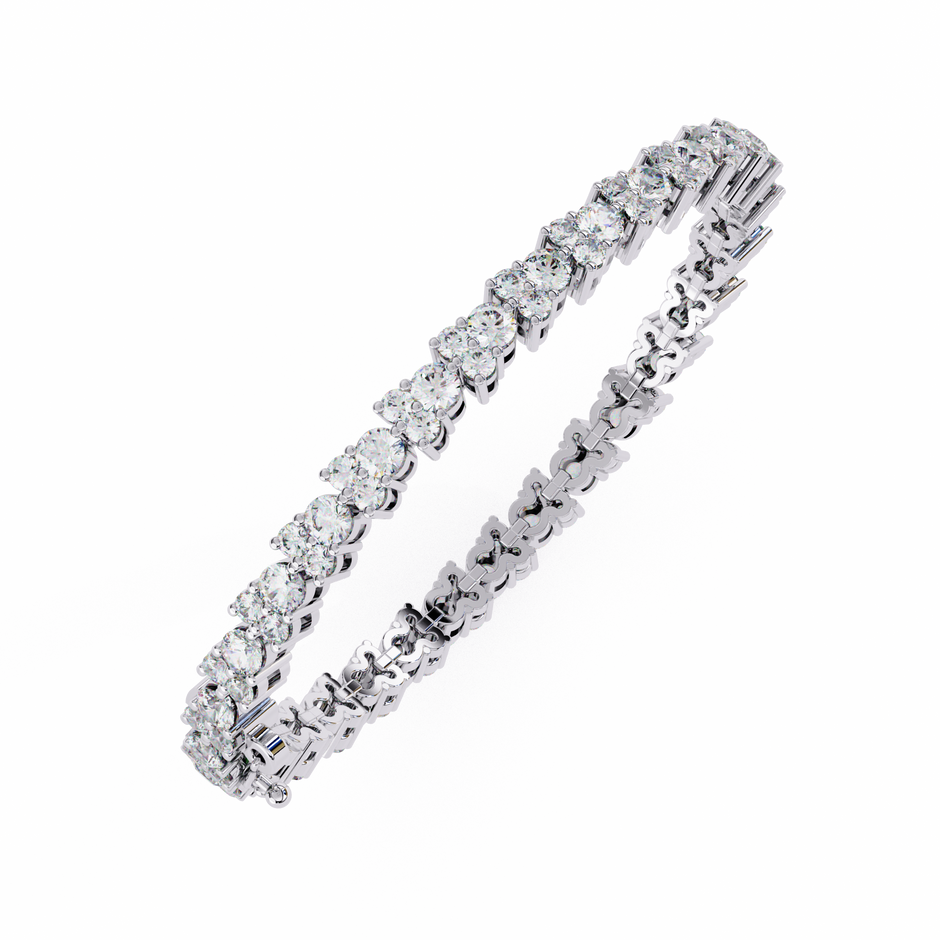 Lumière Flexible Diamond Bracelet in 10k–18k Gold