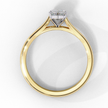 Oval-Cut Diamond Solitaire Ring in 10k–18k Gold