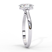 Pear-Shaped Diamond Solitaire Ring in 10k–18k Gold