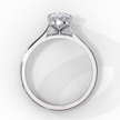 Pear-Shaped Diamond Solitaire Ring in 10k–18k Gold