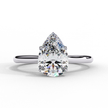 Marquise Diamond Solitaire Ring in 10k–18k Gold