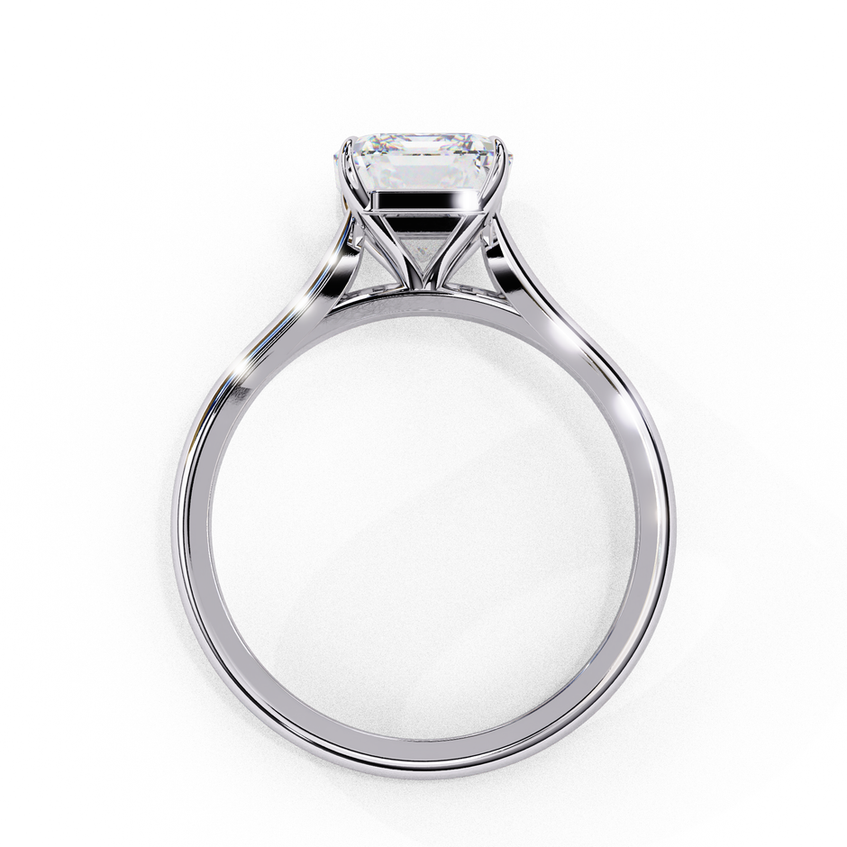 Diamond Solitaire Ring in 10k–18k Gold