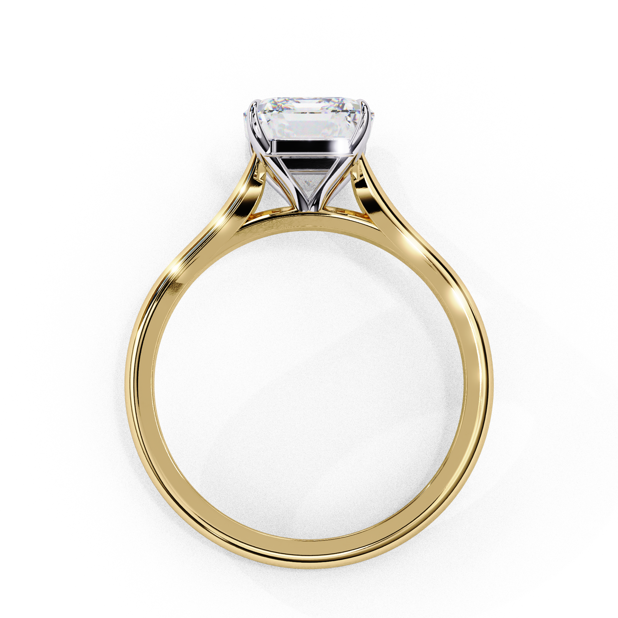 Diamond Solitaire Ring in 10k–18k Gold
