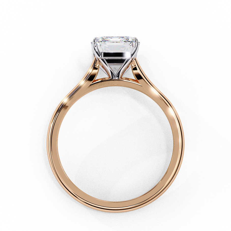 Diamond Solitaire Ring in 10k–18k Gold