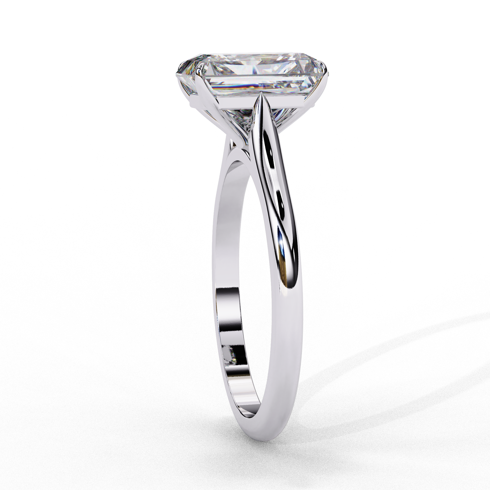 Diamond Solitaire Ring in 10k–18k Gold
