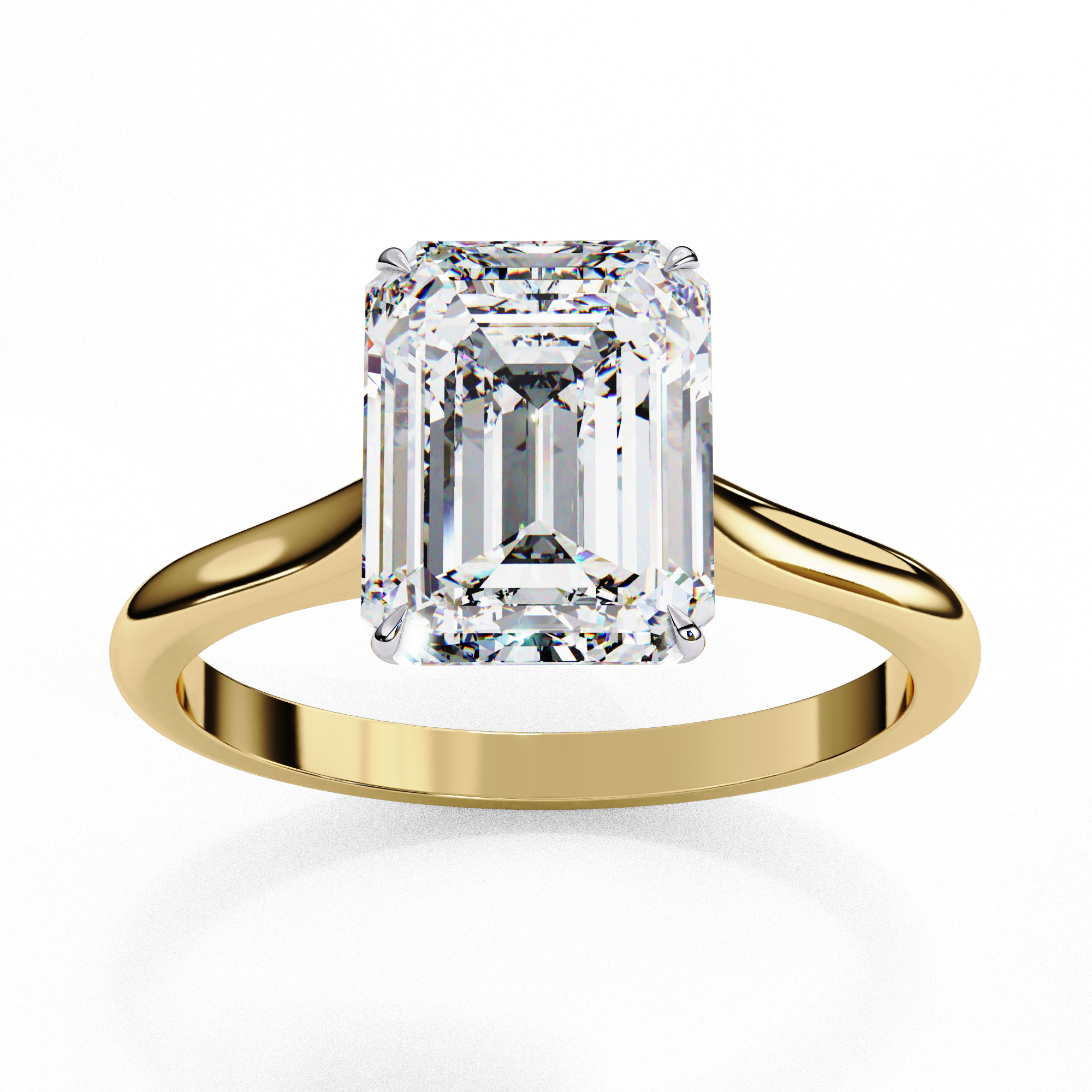 Diamond Solitaire Ring in 10k–18k Gold