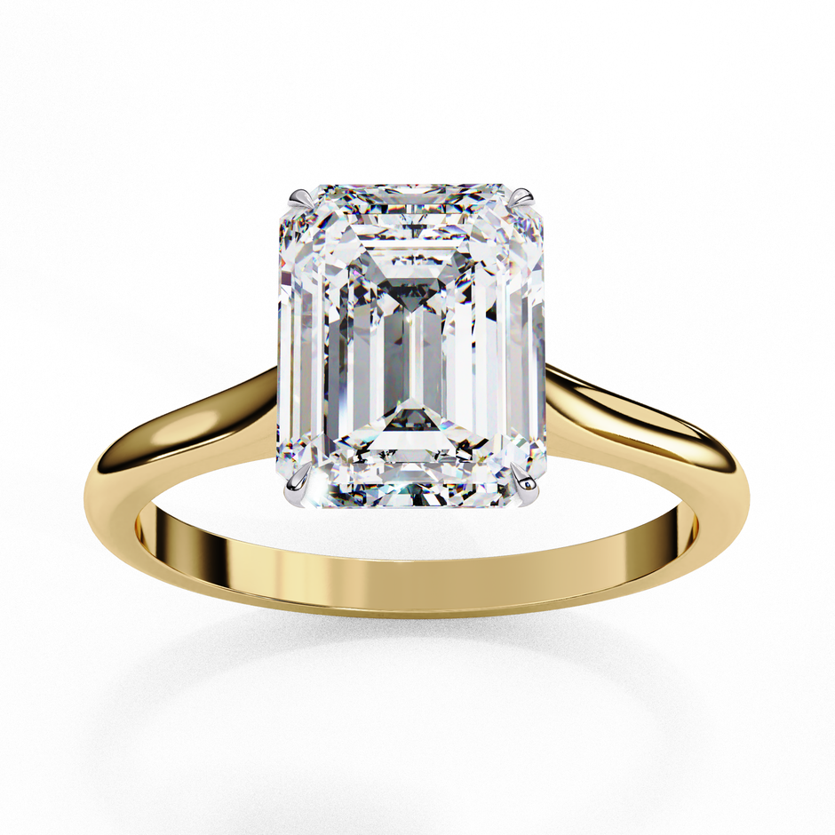 Diamond Solitaire Ring in 10k–18k Gold