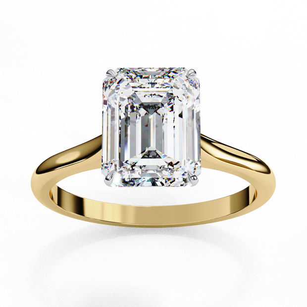 Diamond Solitaire Ring in 10k–18k Gold