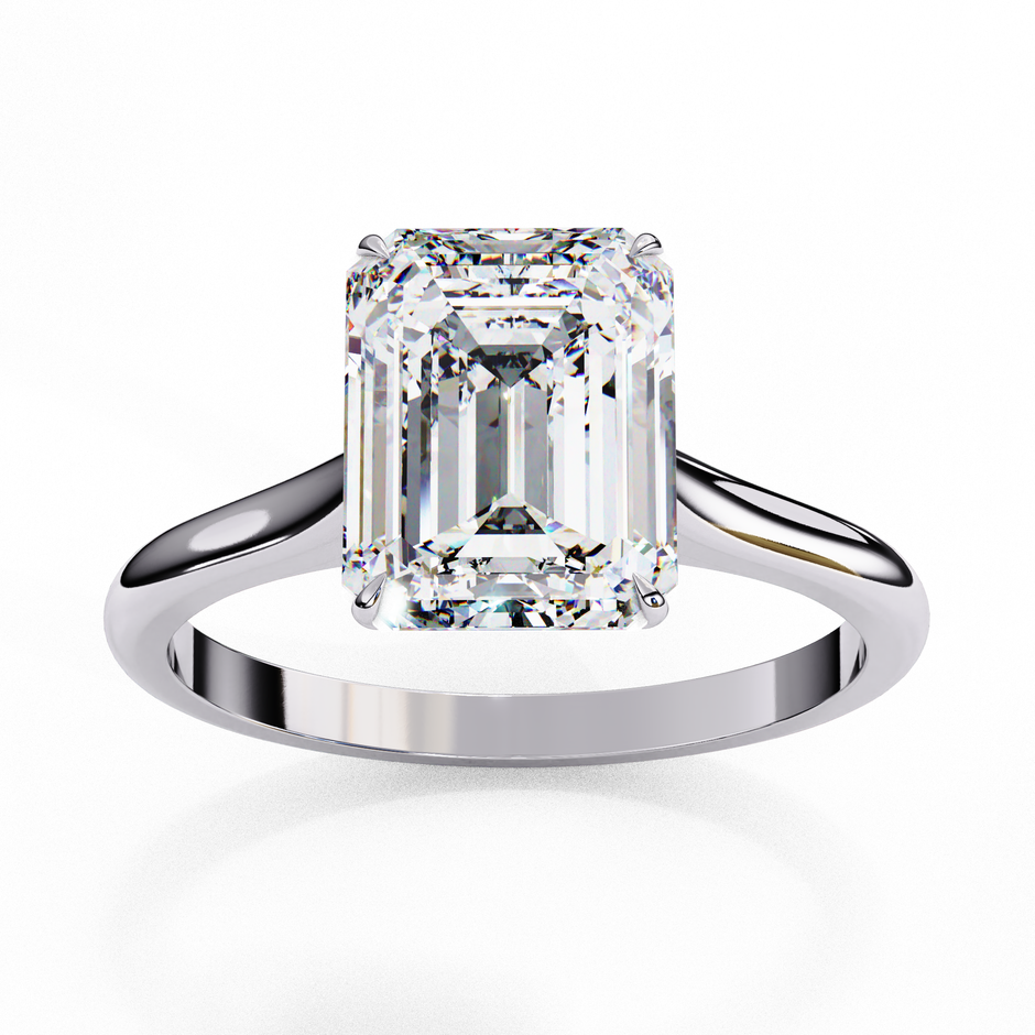 Diamond Solitaire Ring in 10k–18k Gold