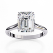 Diamond Solitaire Ring in 10k–18k Gold