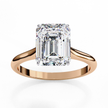 Diamond Solitaire Ring in 10k–18k Gold
