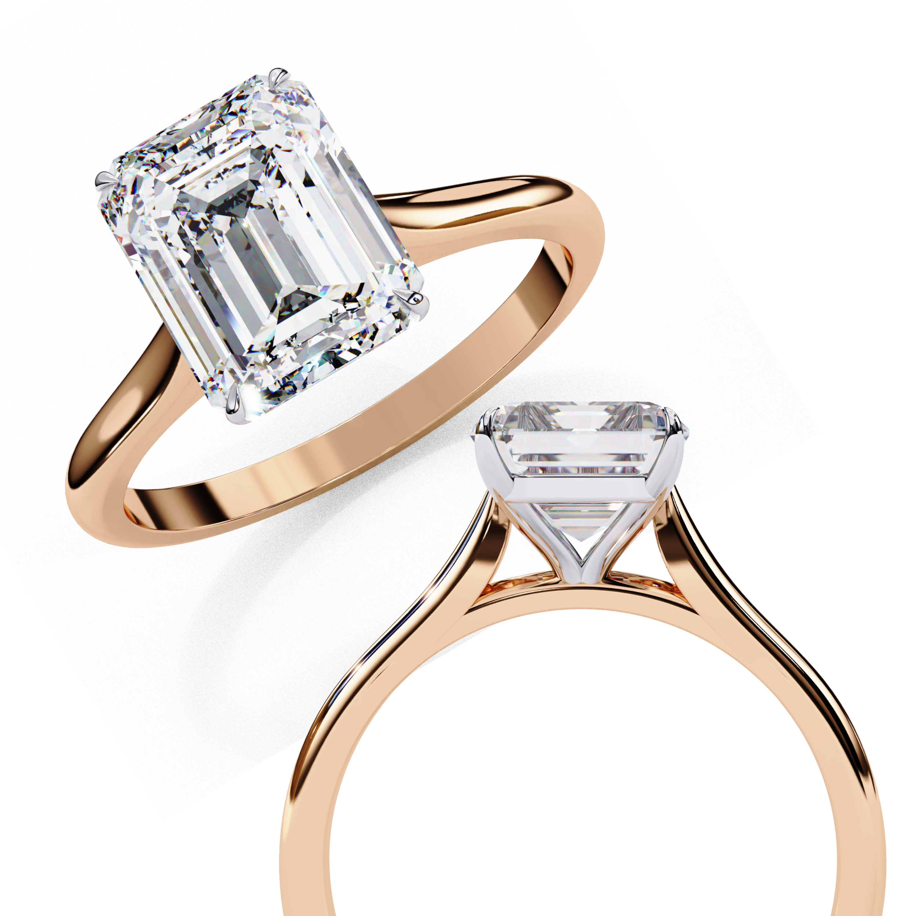 Diamond Solitaire Ring in 10k–18k Gold