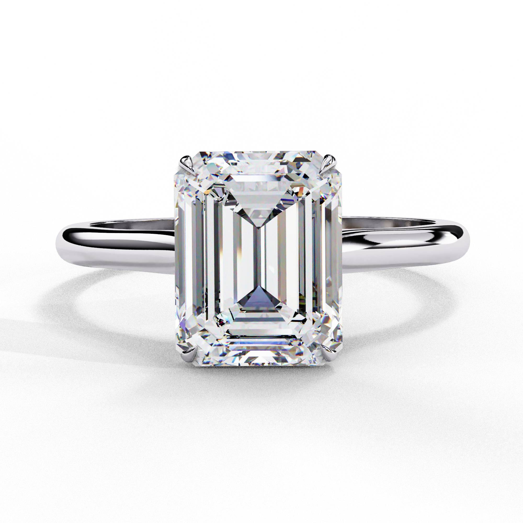 Diamond Solitaire Ring in 10k–18k Gold
