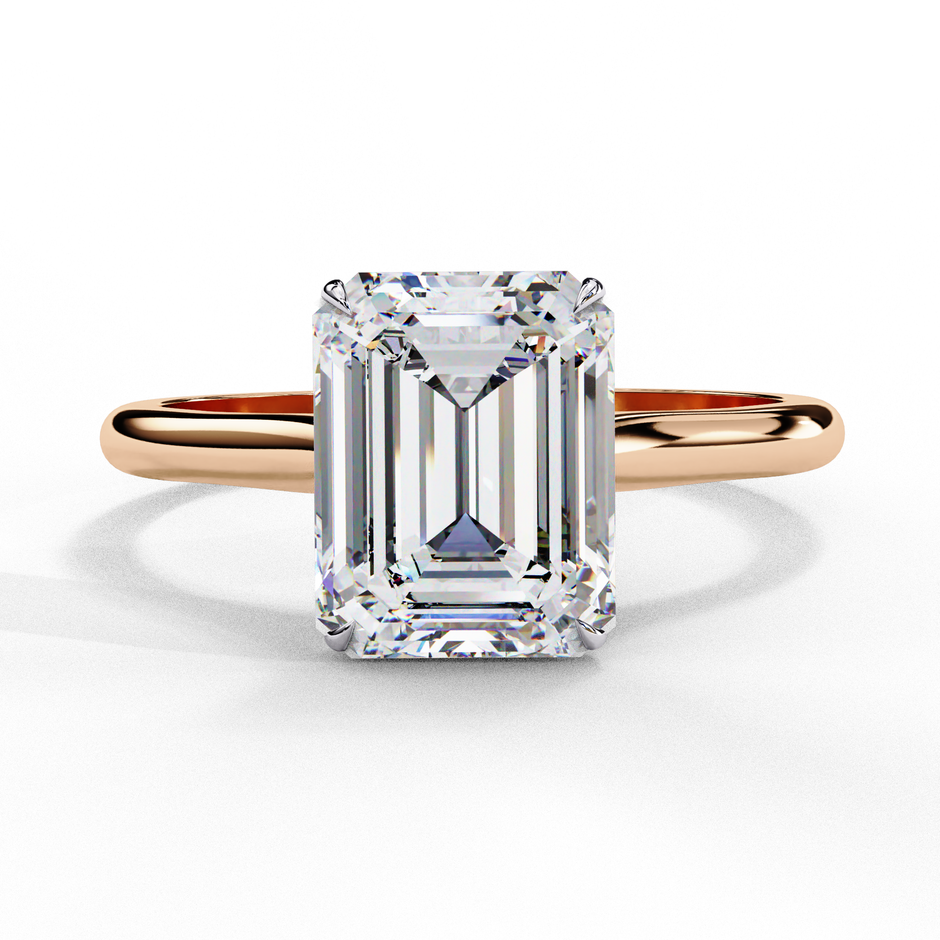 Diamond Solitaire Ring in 10k–18k Gold