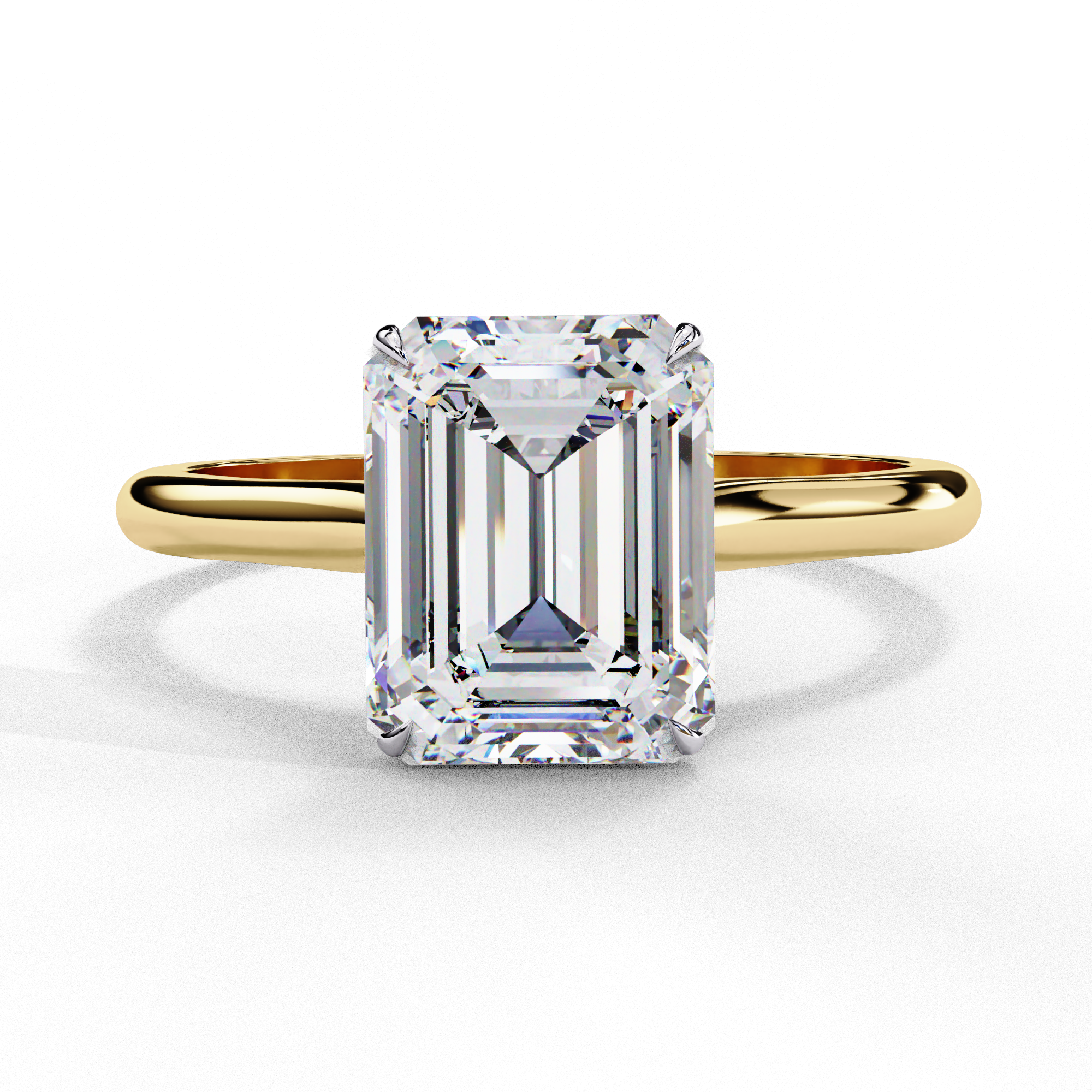 Diamond Solitaire Ring in 10k–18k Gold