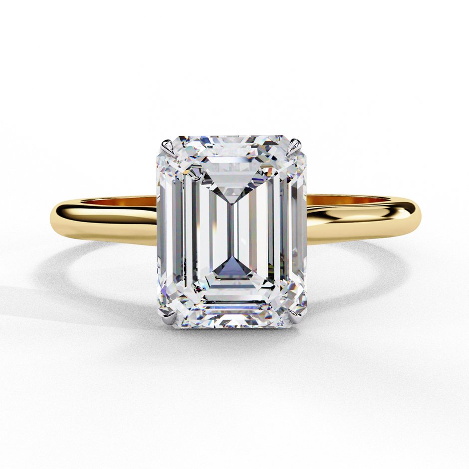 Diamond Solitaire Ring in 10k–18k Gold