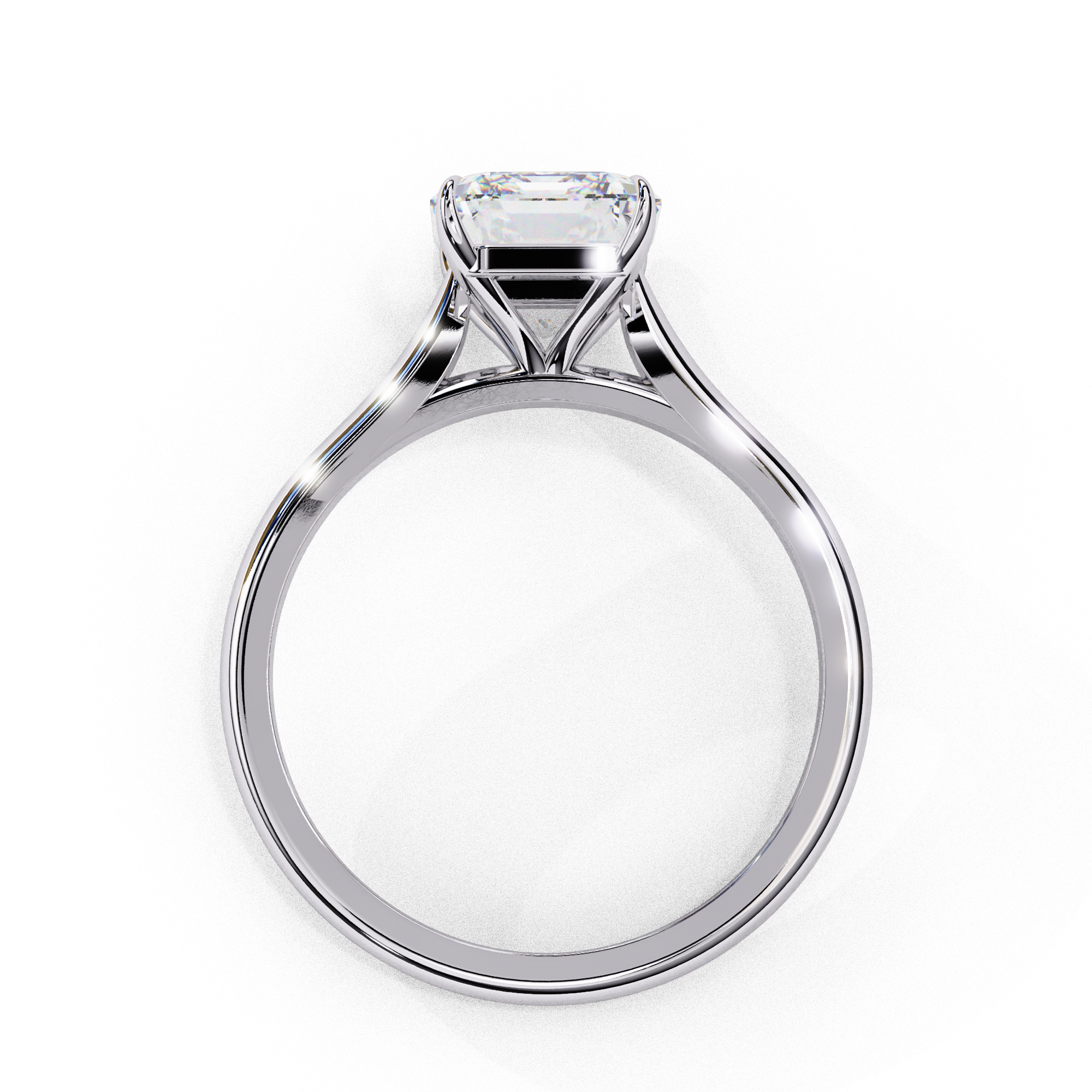 Round Brilliant Diamond Solitaire Ring in 10k–18k Gold