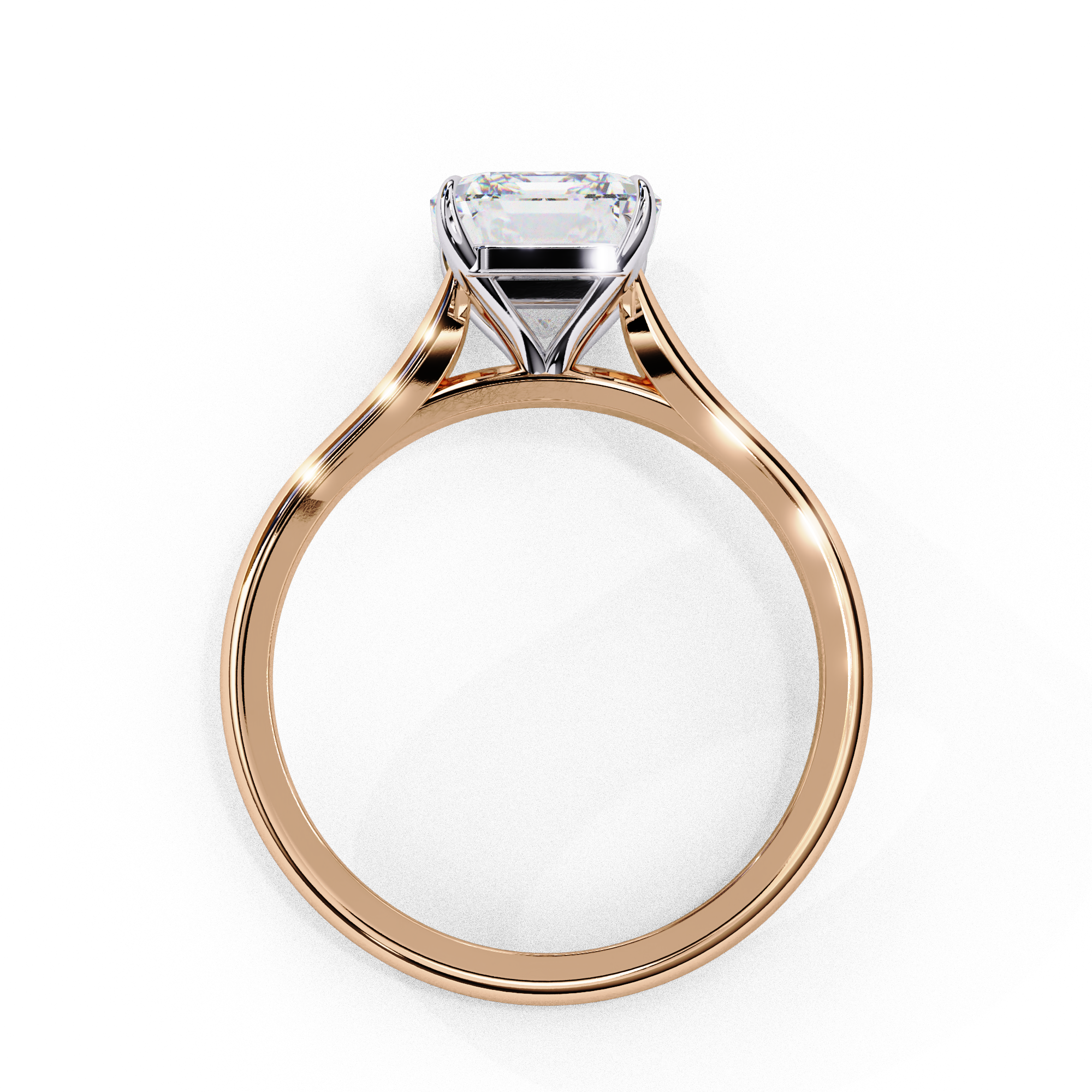 Round Brilliant Diamond Solitaire Ring in 10k–18k Gold