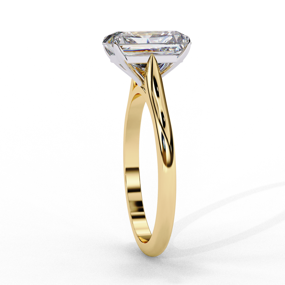 Round Brilliant Diamond Solitaire Ring in 10k–18k Gold