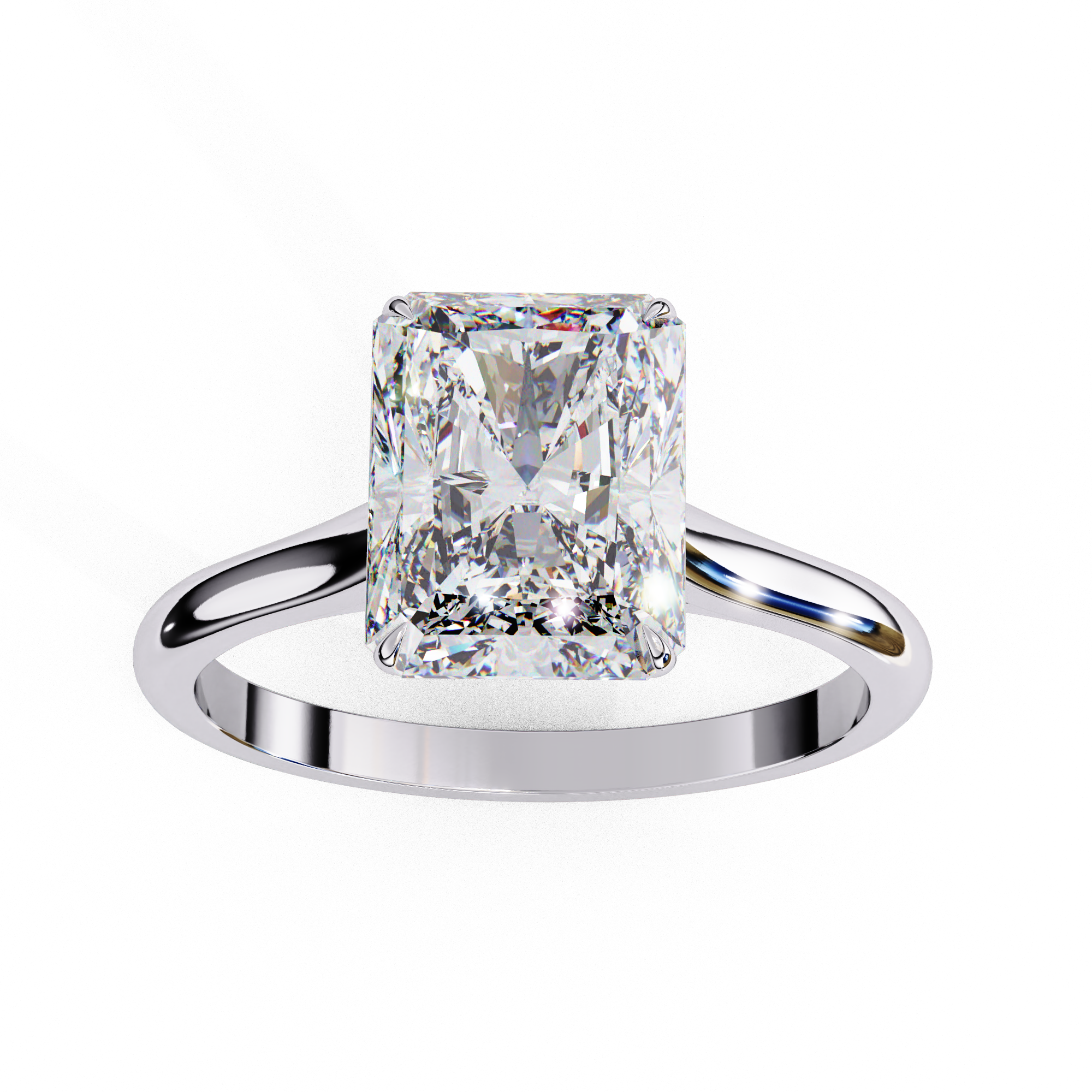 Round Brilliant Diamond Solitaire Ring in 10k–18k Gold