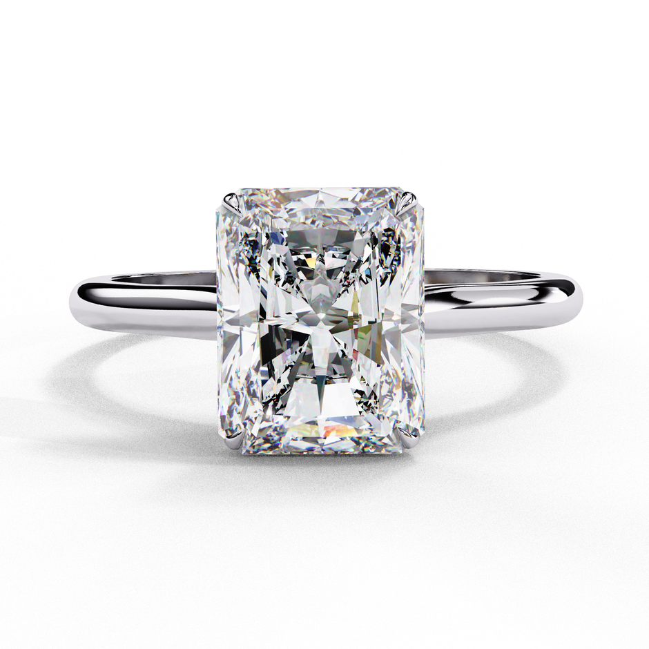 Round Brilliant Diamond Solitaire Ring in 10k–18k Gold
