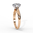 Heart-Shaped Diamond Solitaire Ring in 10k–18k Gold