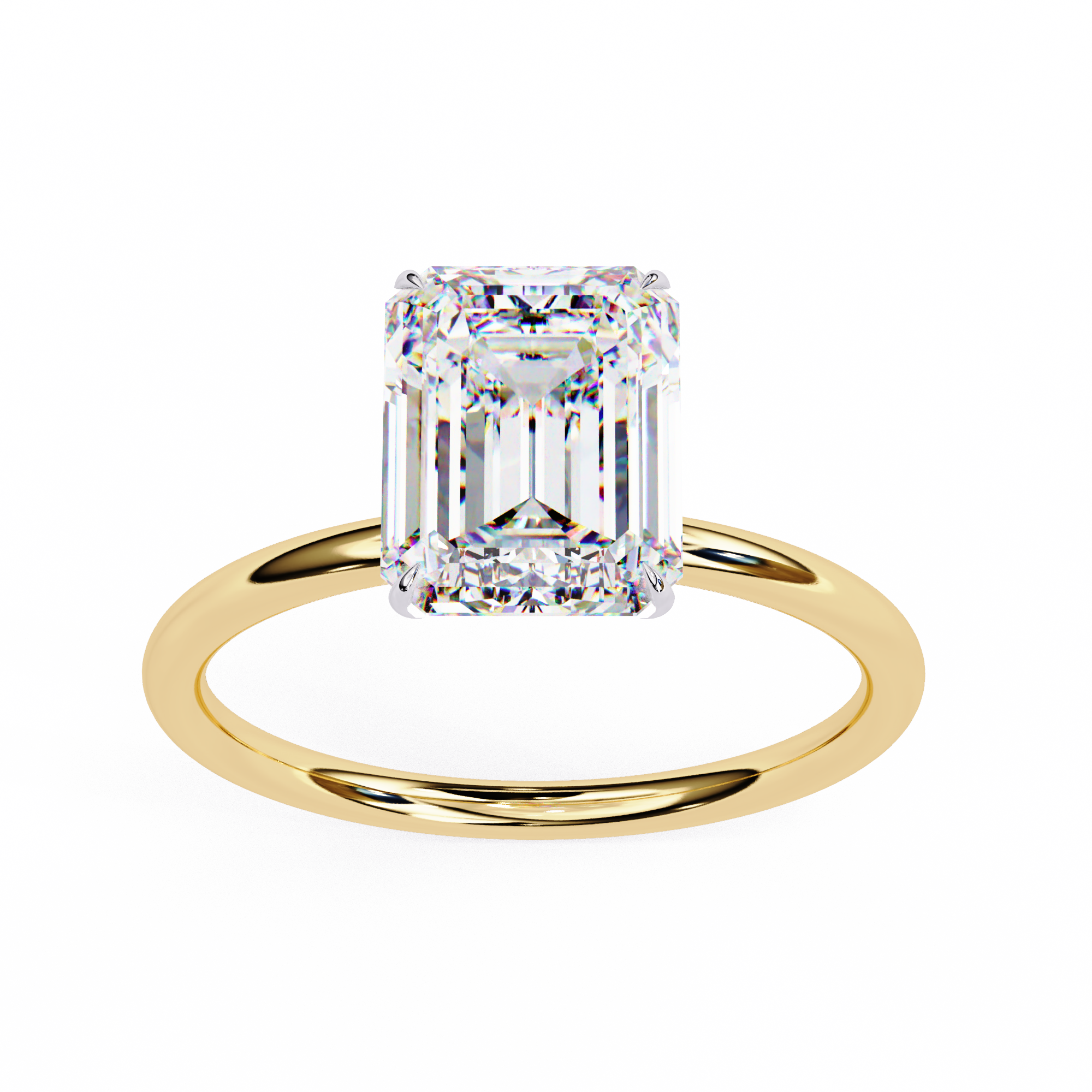 Oval-Cut Diamond Solitaire Ring in 10k–18k Gold