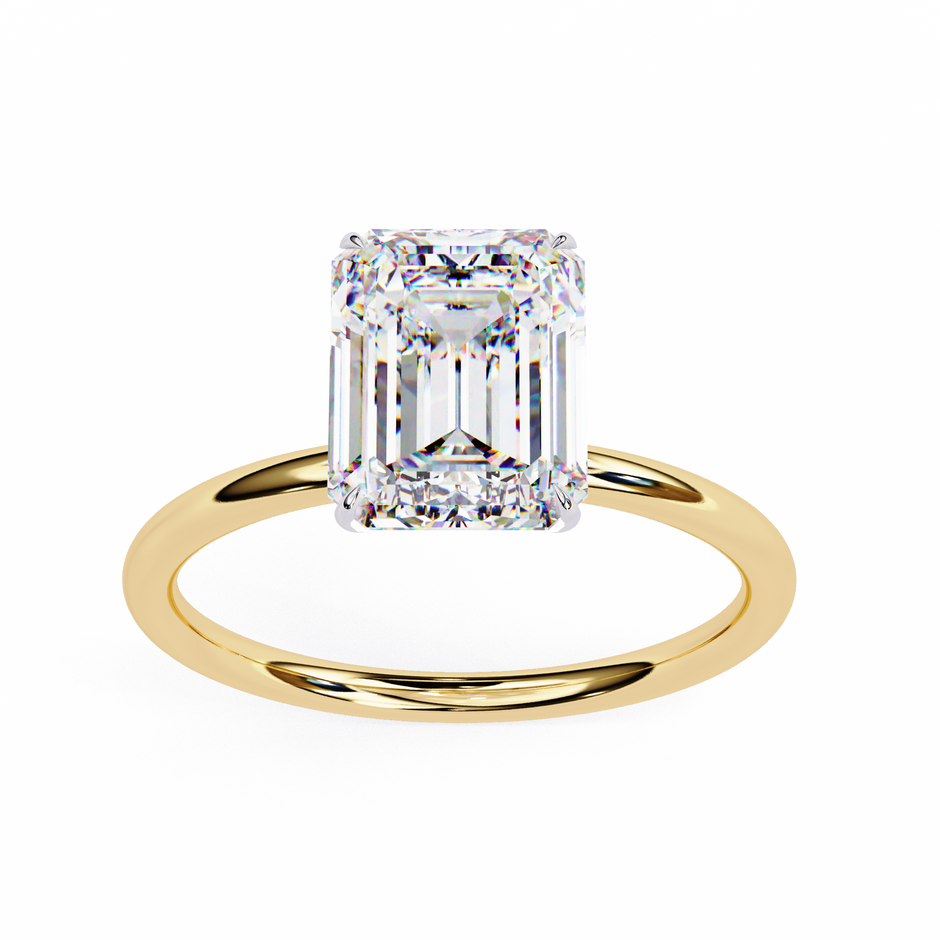 Oval-Cut Diamond Solitaire Ring in 10k–18k Gold