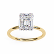 Oval-Cut Diamond Solitaire Ring in 10k–18k Gold