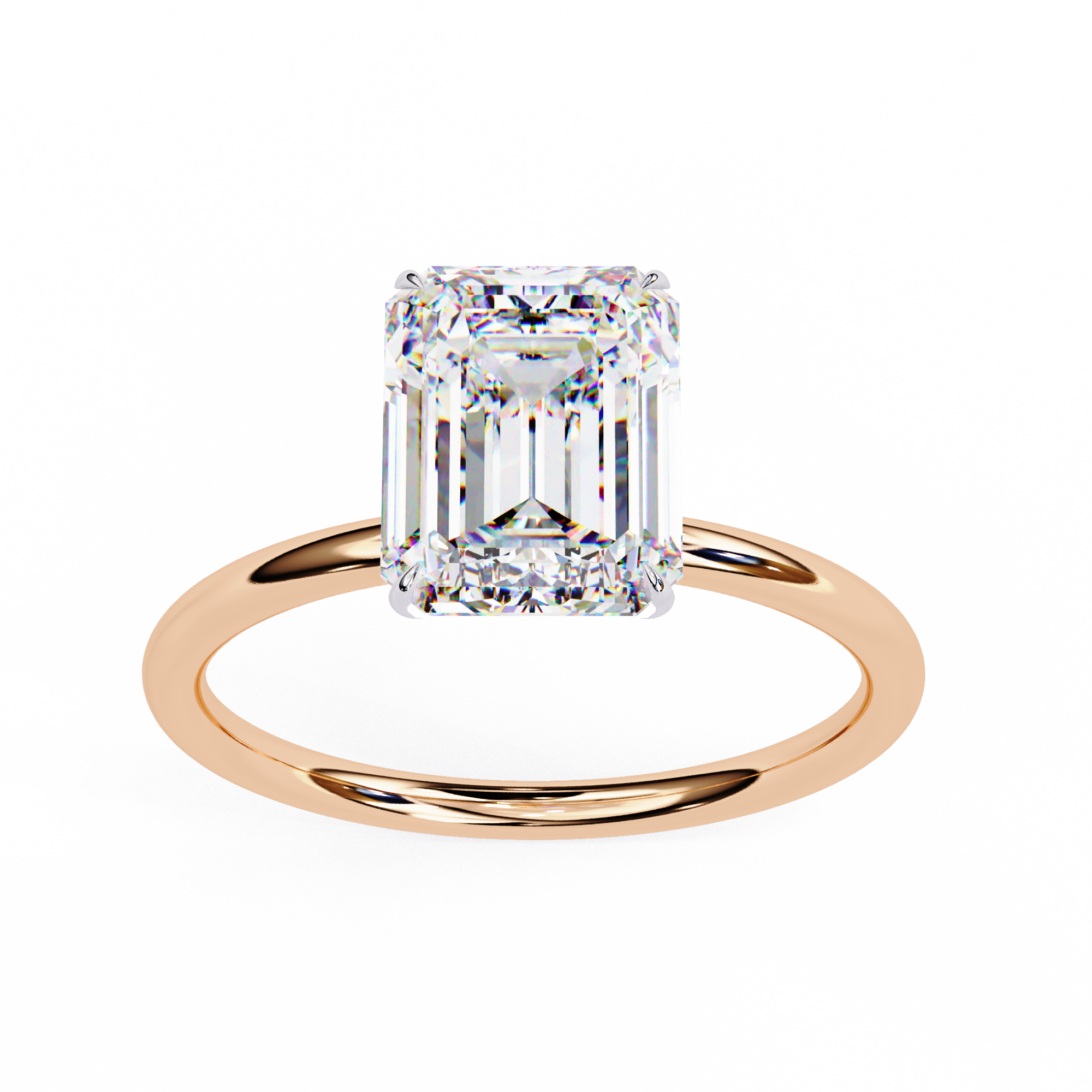 Oval-Cut Diamond Solitaire Ring in 10k–18k Gold
