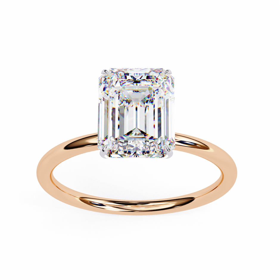 Oval-Cut Diamond Solitaire Ring in 10k–18k Gold