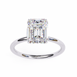 Oval-Cut Diamond Solitaire Ring in 10k–18k Gold