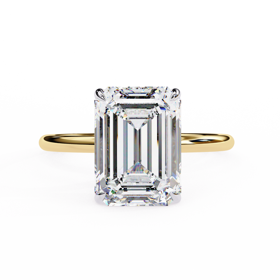 Oval-Cut Diamond Solitaire Ring in 10k–18k Gold