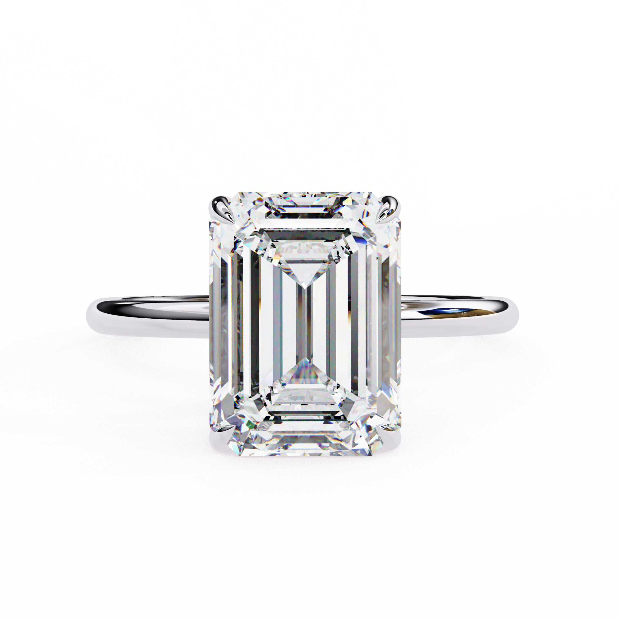 Oval-Cut Diamond Solitaire Ring in 10k–18k Gold