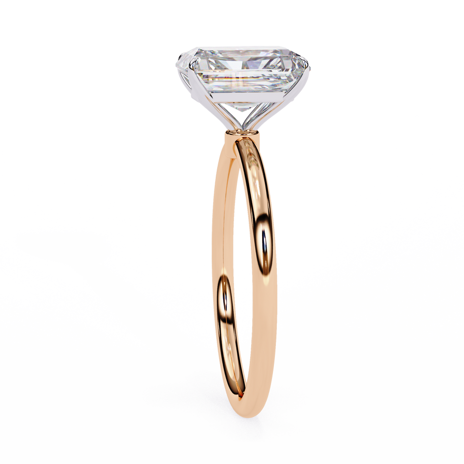 Oval-Cut Diamond Solitaire Ring in 10k–18k Gold
