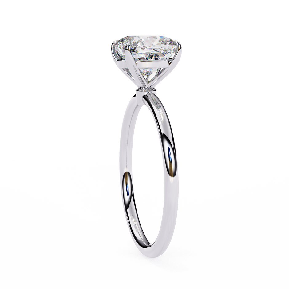Pear-Shaped Diamond Solitaire Ring in 10k–18k Gold