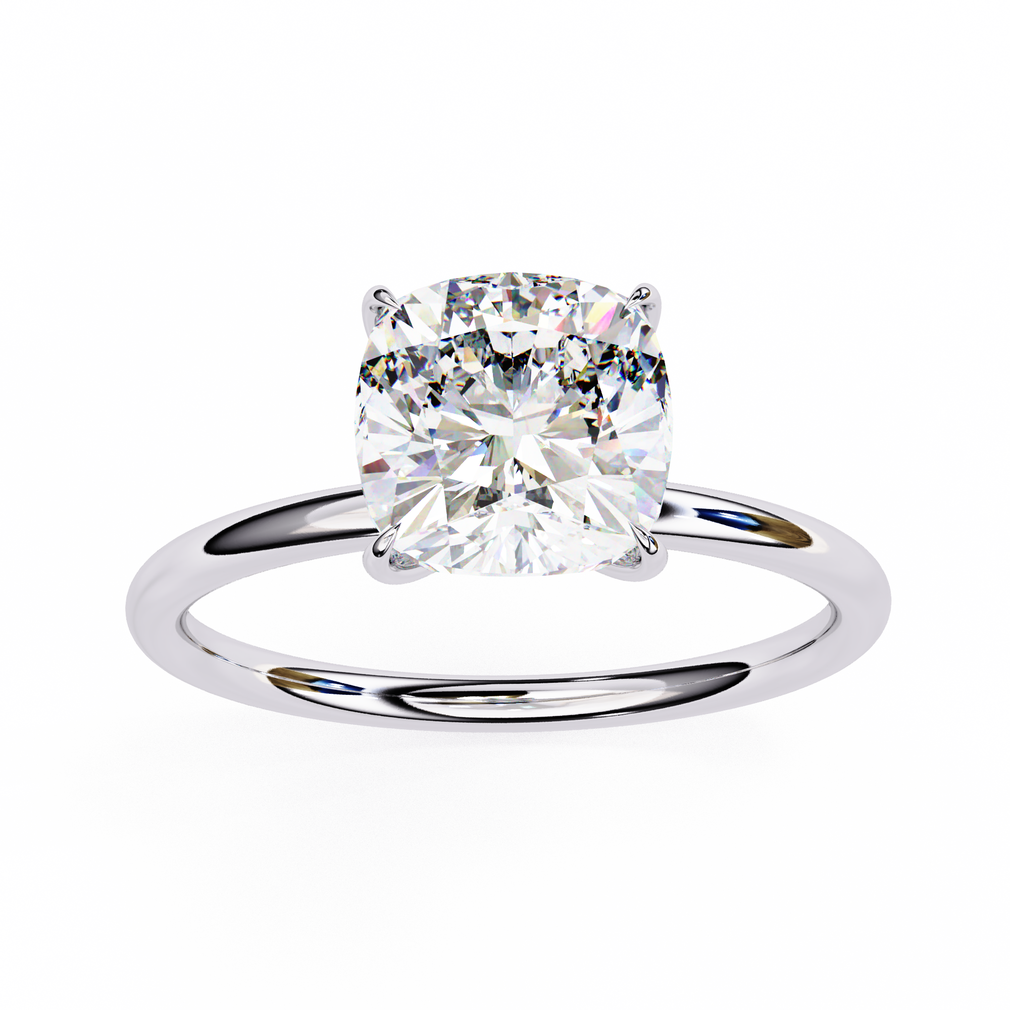 Pear-Shaped Diamond Solitaire Ring in 10k–18k Gold