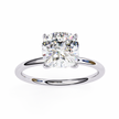 Pear-Shaped Diamond Solitaire Ring in 10k–18k Gold