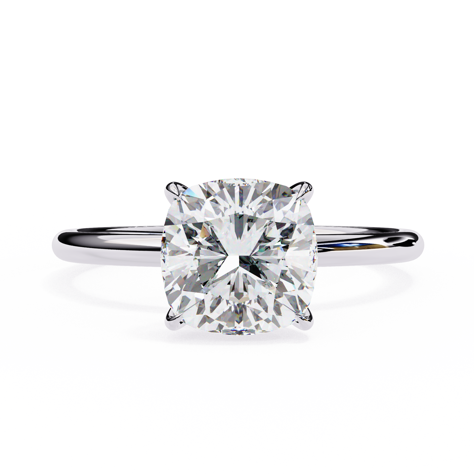 Pear-Shaped Diamond Solitaire Ring in 10k–18k Gold